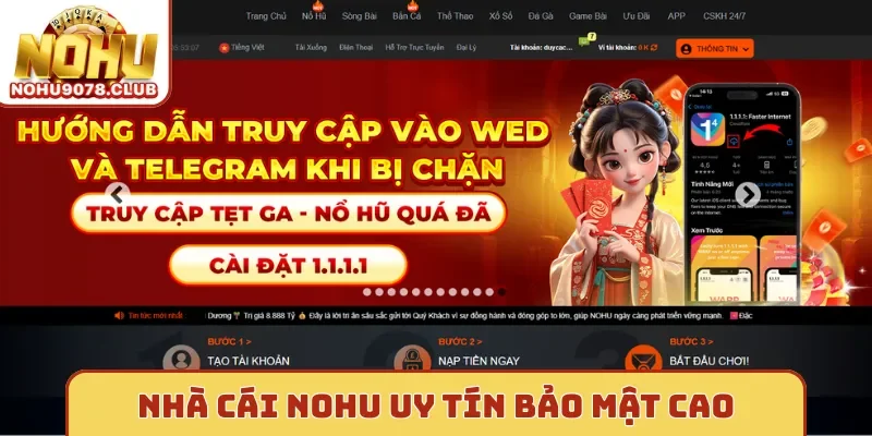 Nhà cái Nohu uy tín bảo mật cao